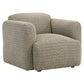 Dorset 3-piece Upholstered Round Track Arm Sofa Set Brown