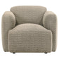 Dorset 3-piece Upholstered Round Track Arm Sofa Set Brown