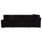 Devonshire Sleeper Sectional Sofa Storage Chaise Black