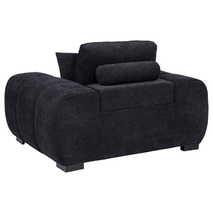 Octavia Tufted Upholstered Accent Chair Black