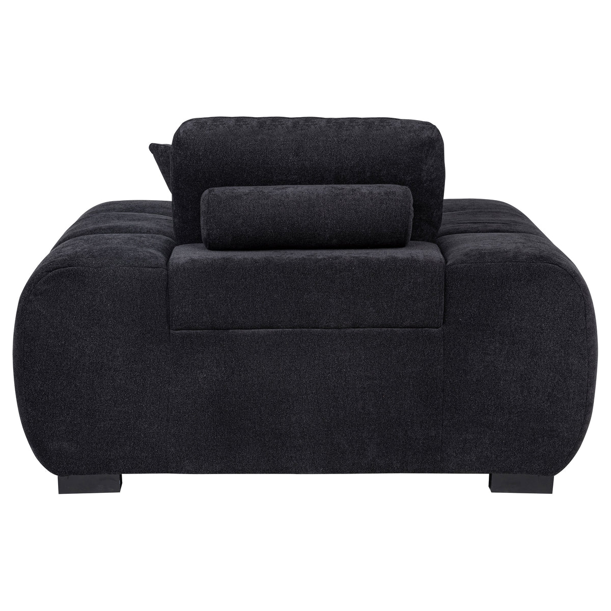 Octavia Tufted Upholstered Accent Chair Black