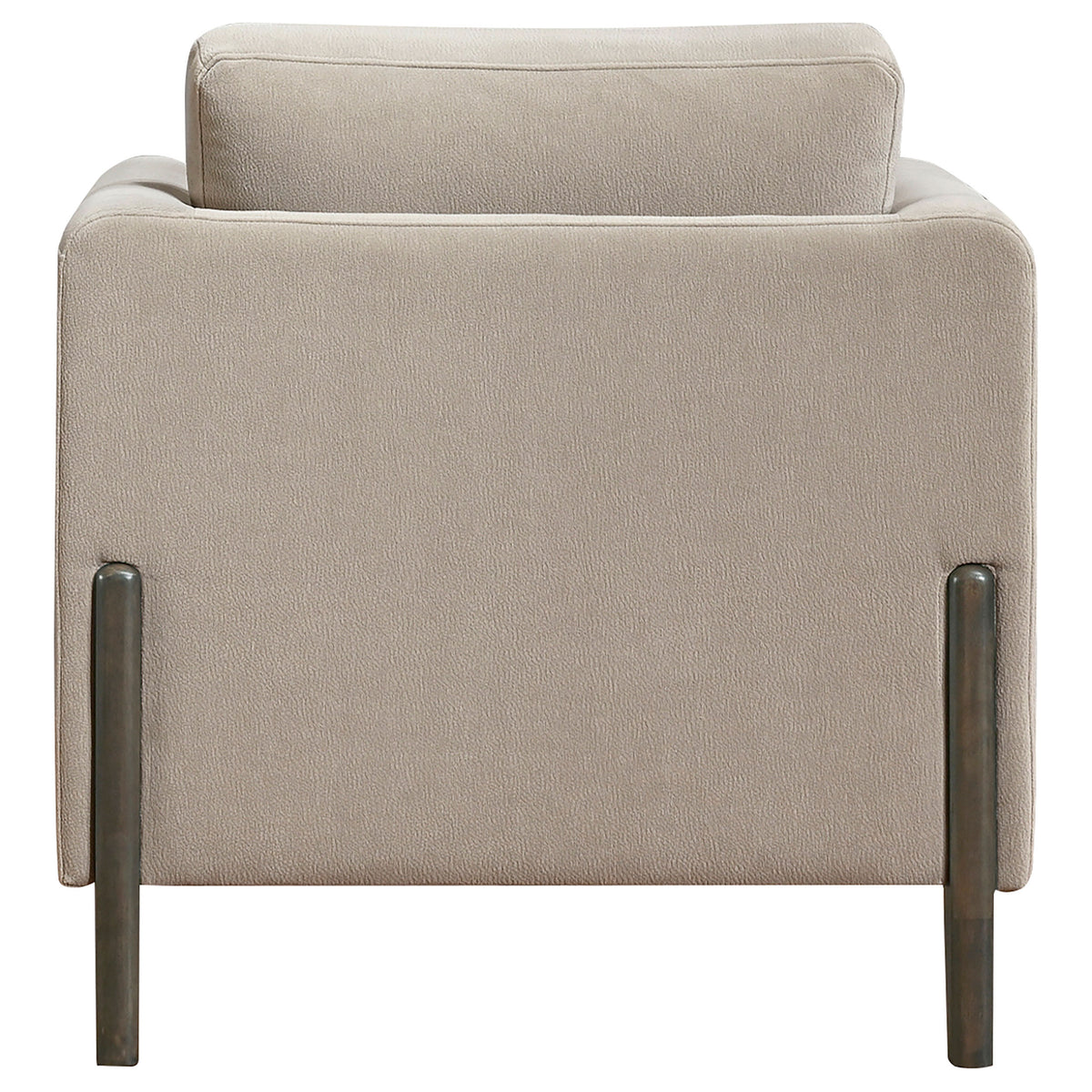 Islington Fabric Upholstered Panel Arm Accent Chair Taupe