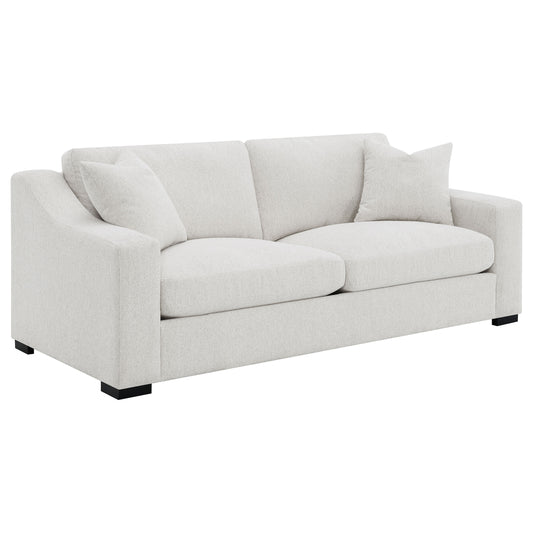 Ashlyn Fabric Upholstered Sloped Arm Sofa Sand