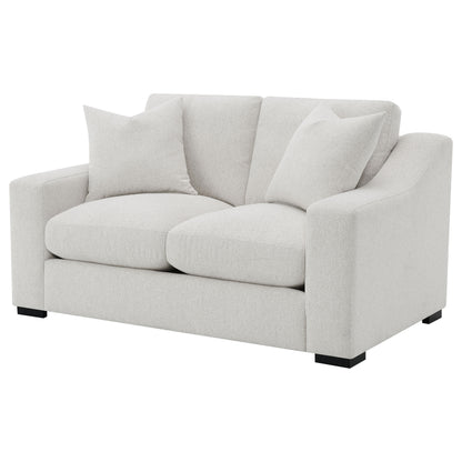Ashlyn Fabric Upholstered Sloped Arm Loveseat Sand