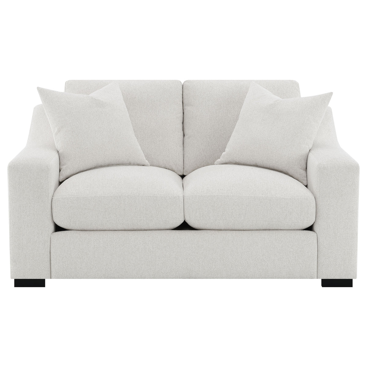 Ashlyn Fabric Upholstered Sloped Arm Loveseat Sand