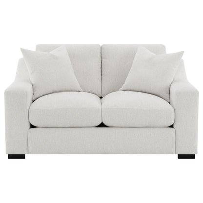 Ashlyn Fabric Upholstered Sloped Arm Loveseat Sand