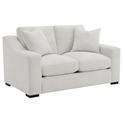 Ashlyn Fabric Upholstered Sloped Arm Loveseat Sand