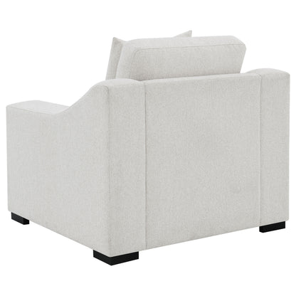 Ashlyn Fabric Upholstered Sloped Arm Accent Chair Sand