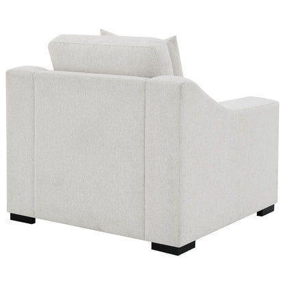 Ashlyn Fabric Upholstered Sloped Arm Accent Chair Sand
