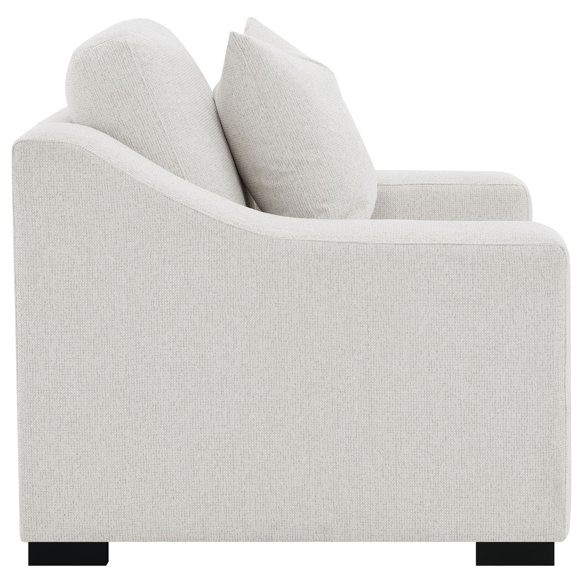 Ashlyn Fabric Upholstered Sloped Arm Accent Chair Sand