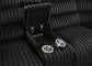 Atkinson Upholstered Reclining Sectional Sofa Black
