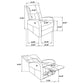 Grant Fabric Upholstered Power Recliner Chair Camel