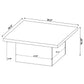 Devar Square Engineered Wood Cocktail Coffee Table Latte