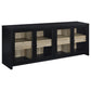Denison 3-piece Entertainment Center 79-inch TV Stand Black