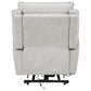 Sylmar Chenille Upholstered Dual Power Lift Recliner Dove Grey