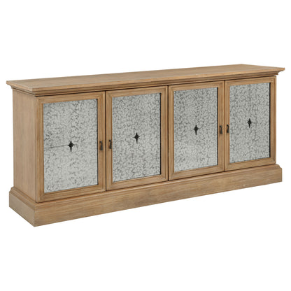 Brockway 4-door Dining Sideboard Buffet Cabinet Barley Brown
