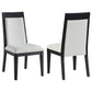 Brookmead Dining Side Chair Ivory and Black (Set of 2)