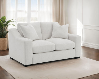 Ashlyn Fabric Upholstered Sloped Arm Loveseat Sand
