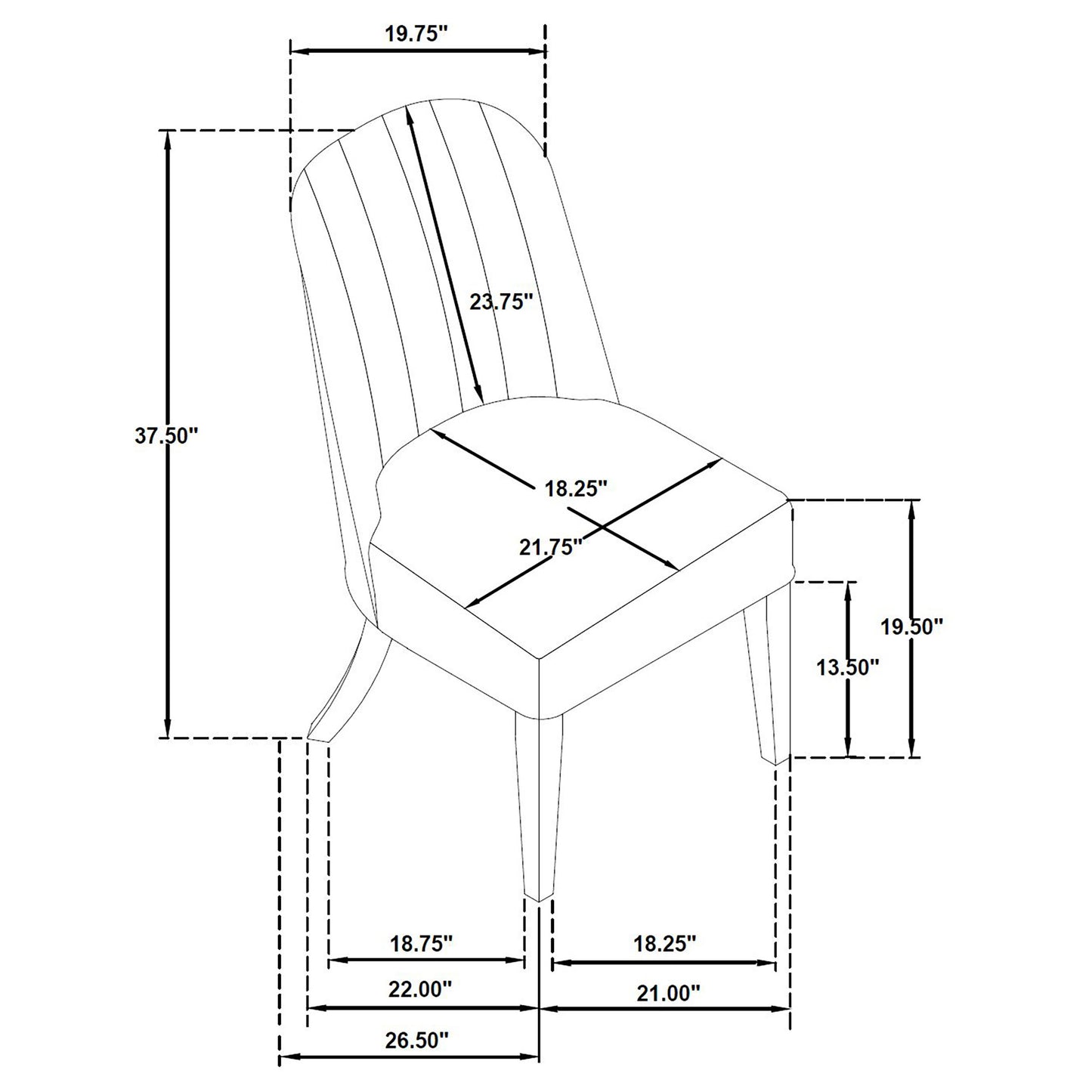 Leandro 5-piece Round Dining Table Set Burnished Black