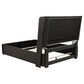 Leandro 4-piece Queen Bedroom Set Burnished Black