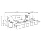 Pastrana Upholstered Sleeper Sectional Sofa RAF Chaise Camel