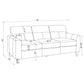 Scotland 3-piece Faux Leather Upholstered Sofa Set Brown