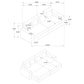 Jacana Corduroy Upholstered Dual Power Chaise Sofa Grey