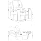 Brickston Triple Power Swivel Glider Recliner Grey