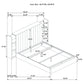 Arielle Queen Bookcase Panel Storage Bed Light Oak
