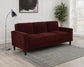 Ruth 77-inch Fabric Upholstered Track Arm Sofa Rust Red