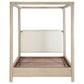 Solano 85-inch Eastern King Canopy Bed Weathered Mango
