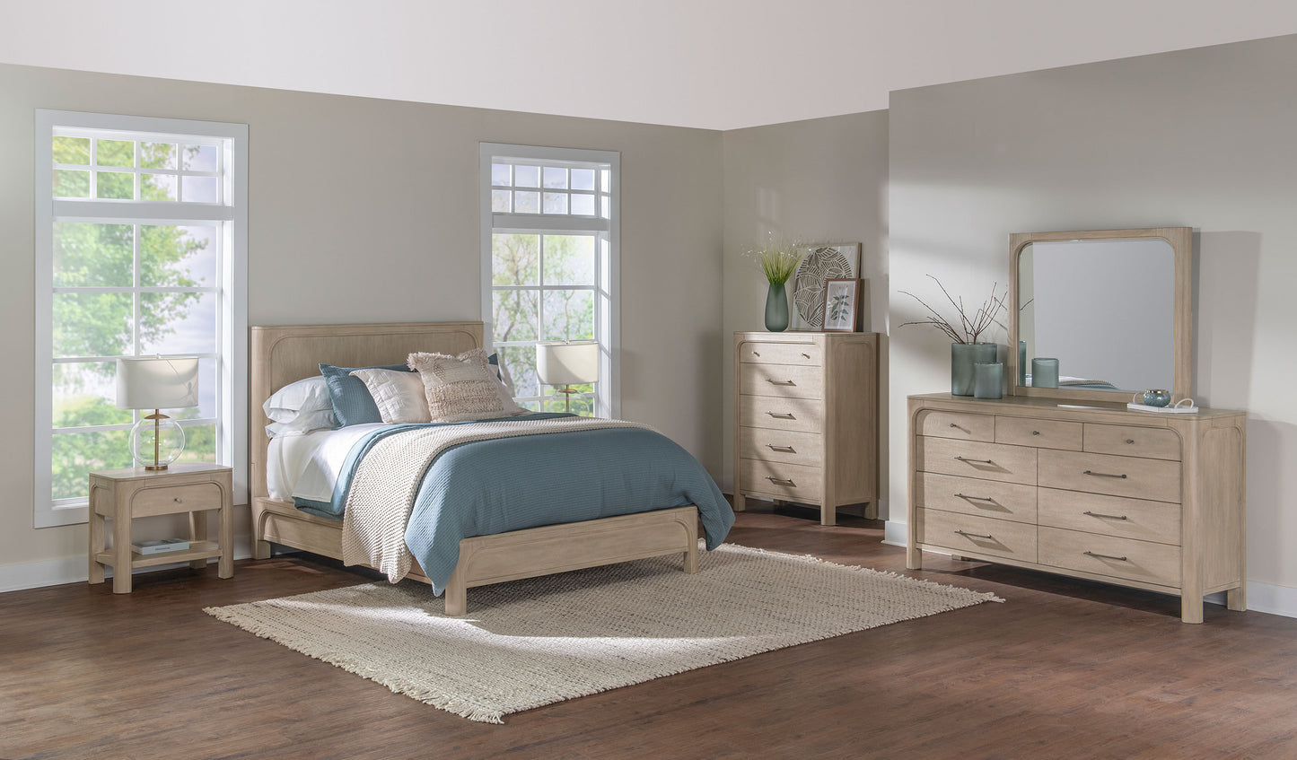 Solano 55-inch Eastern King Panel Bed Weathered Mango