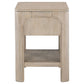 Solano 1-drawer Nightstand Bedside Table Weathered Mango