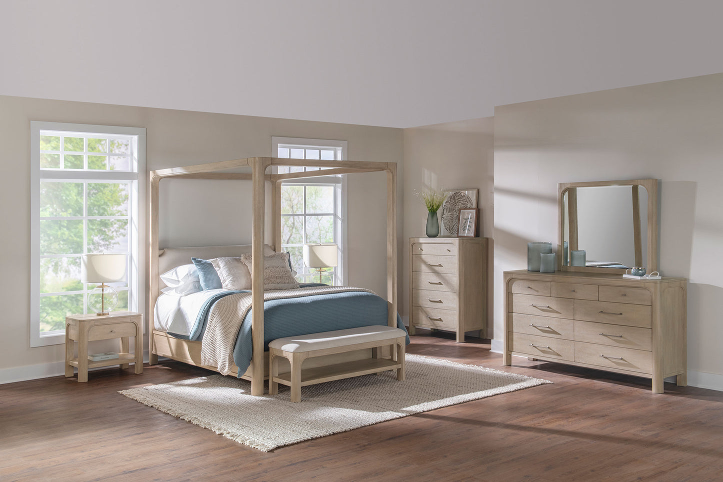 Solano 9-drawer Bedroom Dresser with Mirror Weathered Mango