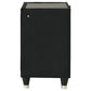 Lorient 2-drawer LED Nightstand with USB Black