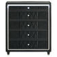 Lorient 5-drawer LED Chest of Drawers Black