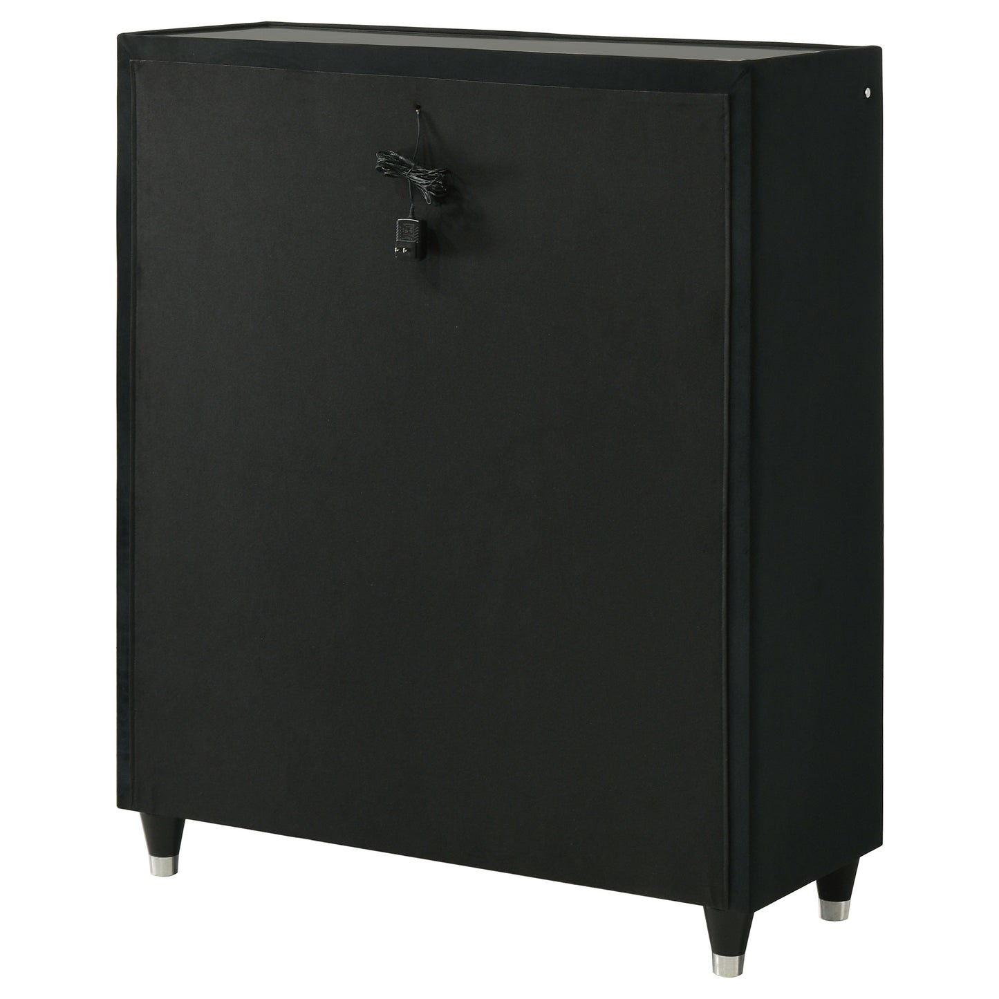 Lorient 5-drawer LED Chest of Drawers Black