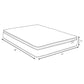 Hayes 11-inch Eastern King Pillow Top Foam Hybrid Mattress