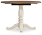 Wirloni Round DRM Drop Leaf Table