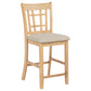 Lavon 5-piece Oval Counter Height Dining Set Light Oak