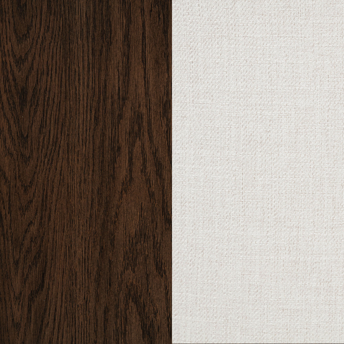 Baney Fabric Upholstered Dining Side Chair Beige and Dark Oak