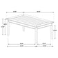 Atwood Rectangular Wood Dining Table Warm Brown