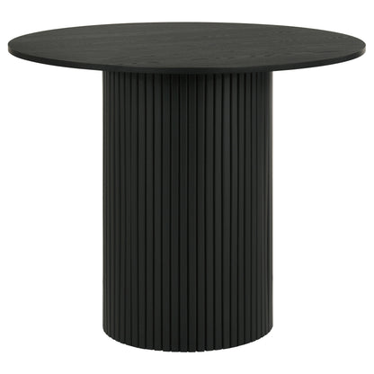 Hamlyn 5-piece Round Wood Counter Height Dining Set Black