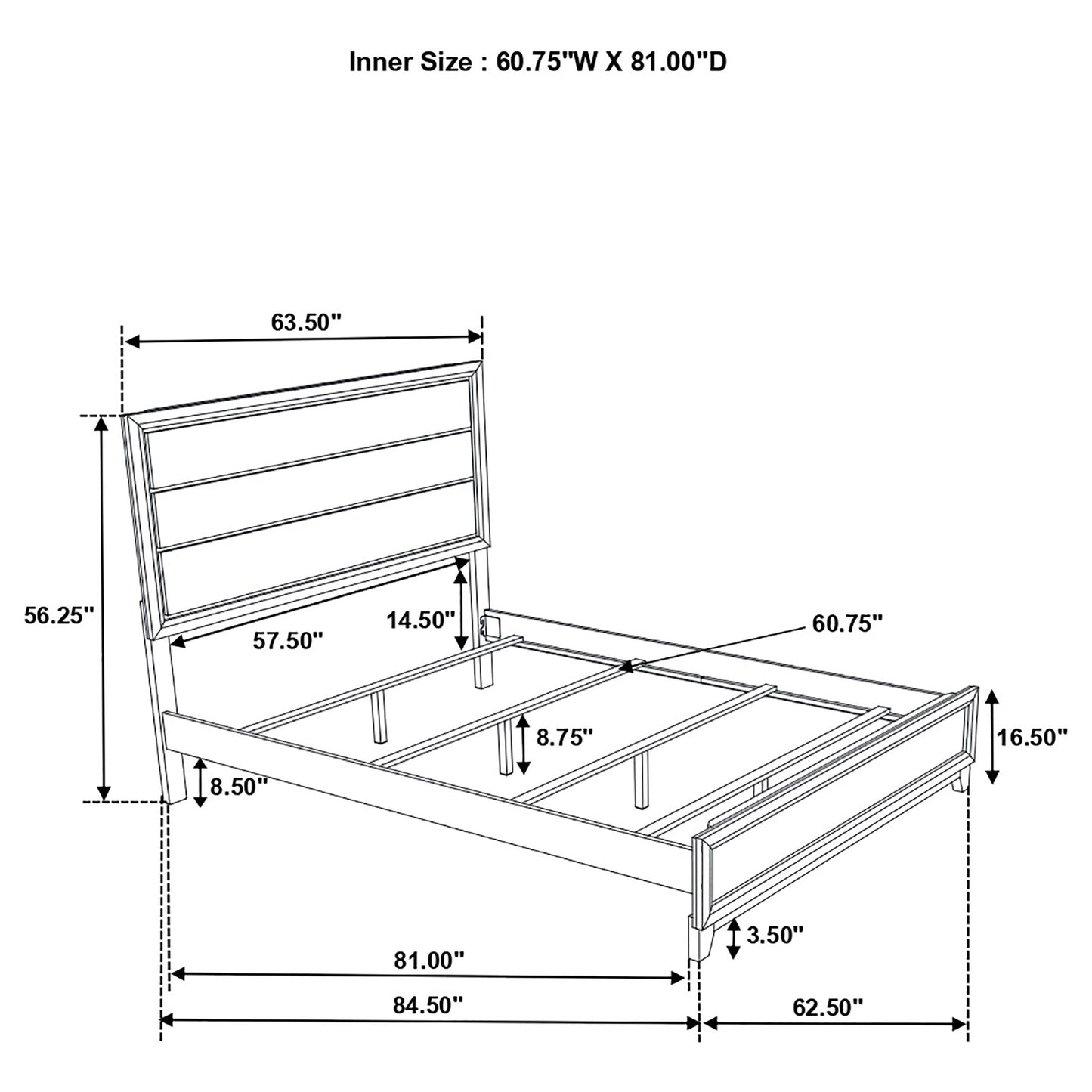 Valen Wood Queen Panel Bed Light Taupe