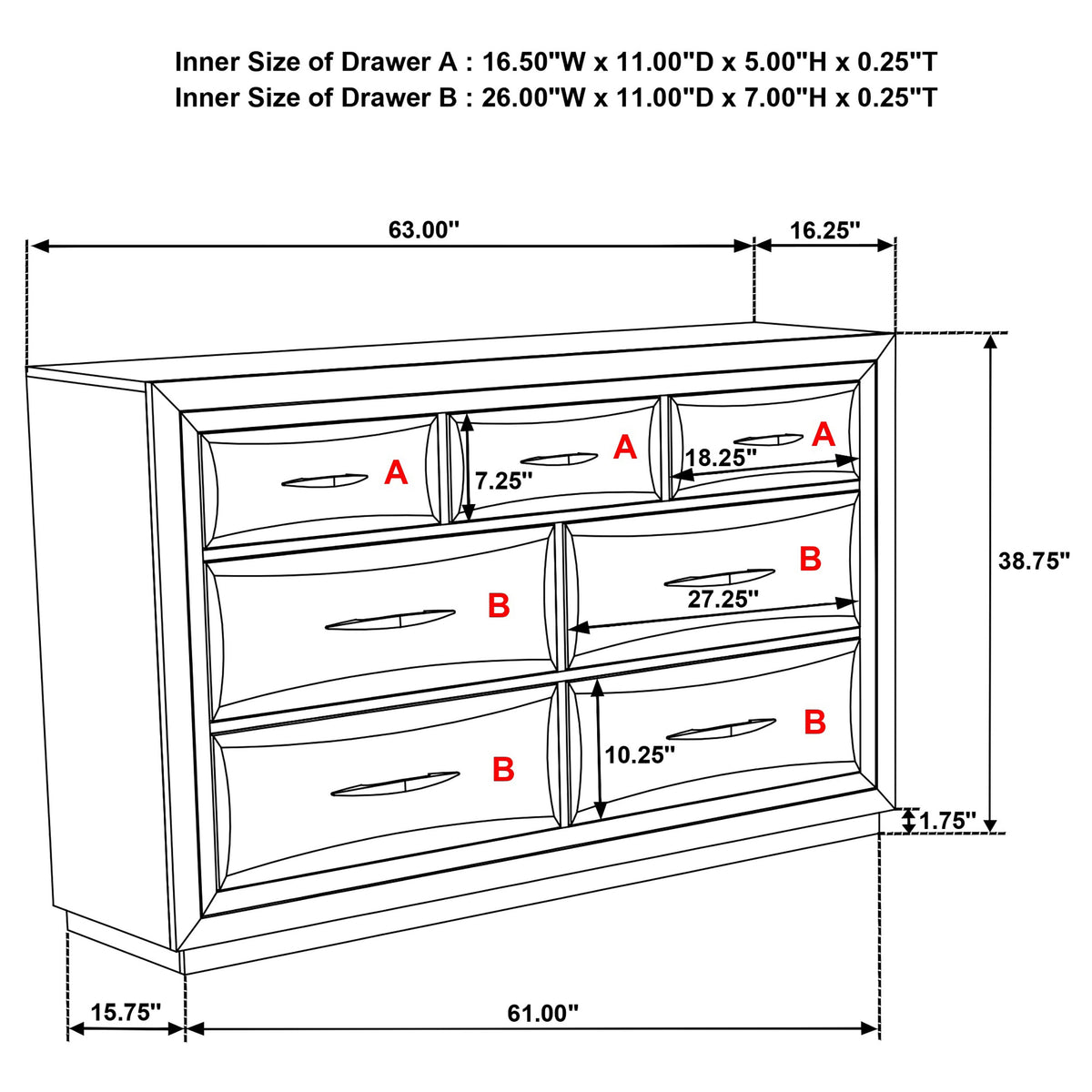Atlas 5-piece California King Bedroom Set Dark Oak