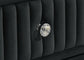 Ravenne 8-drawer Velvet Upholstered LED Dresser Cabinet Black