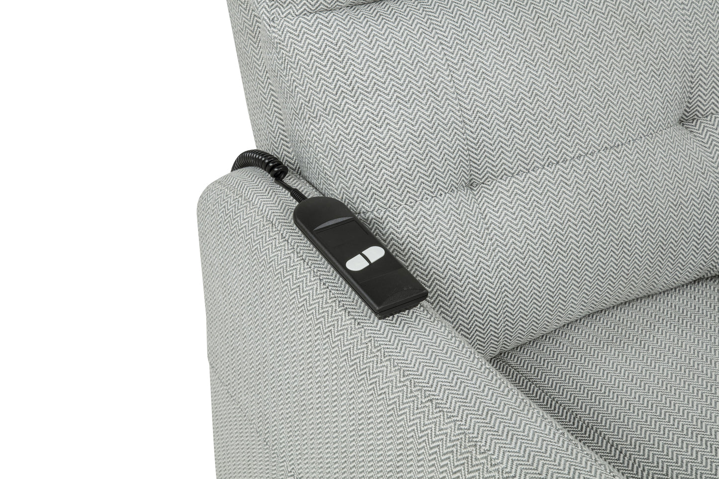 Dayes Upholstered Power Lift Recliner Chair Light Grey
