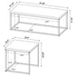 Straden 3-piece Engineered Wood Coffee Table Set Mango and Black