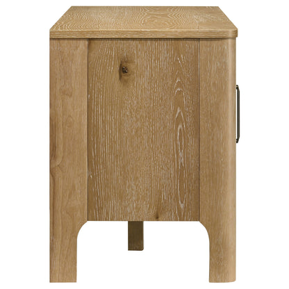 Rowe 65-inch 2-door Wood TV Stand Media Console Light Oak