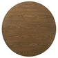Franklin 36-inch Round Pedestal Coffee Table Dark Brown